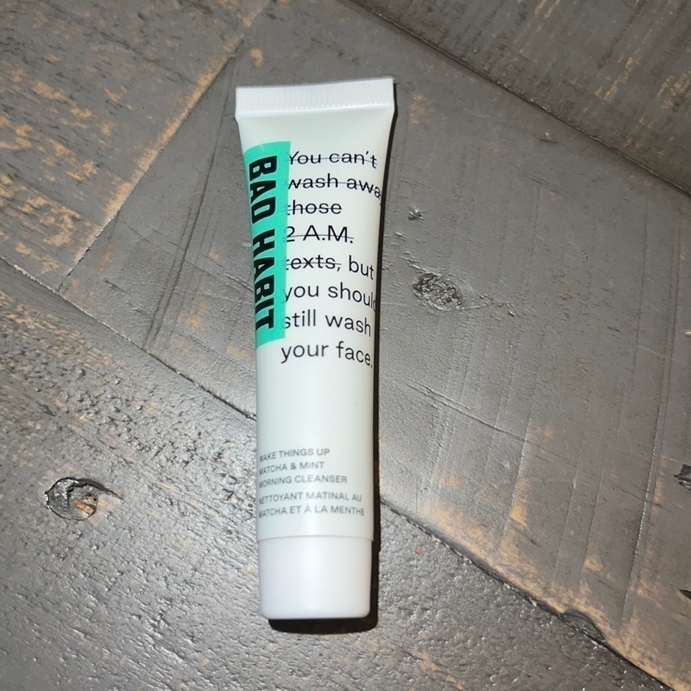 Bad Habit Wake Things Up Matcha & Mint Morning Cleanser 15ml 0.5oz Travel Size